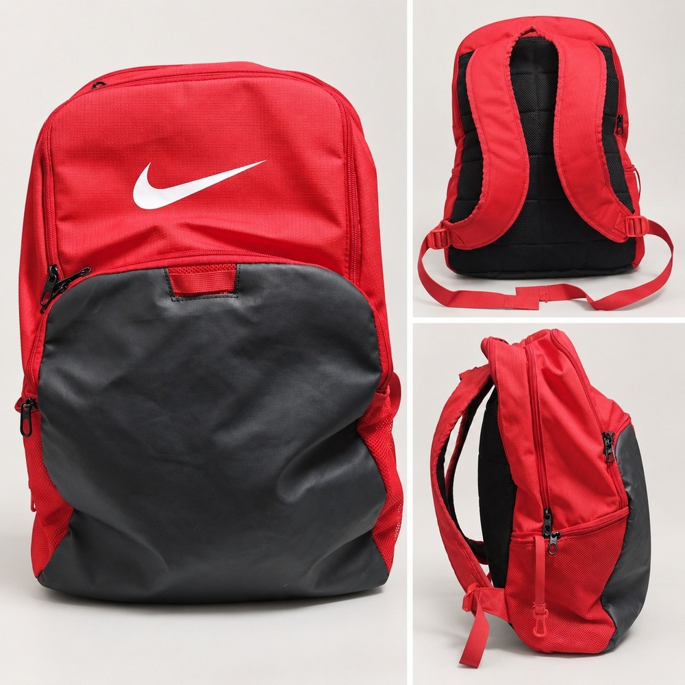 Nike Academy Team Soccer Backpack Red Black Sport Training Bag BA5501-657